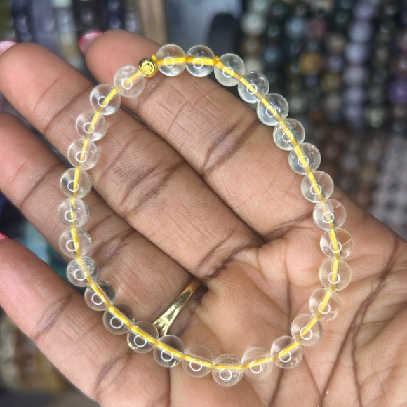 Citrine bracelet 6mm SIZE 6.5’ - Picture 2 of 3